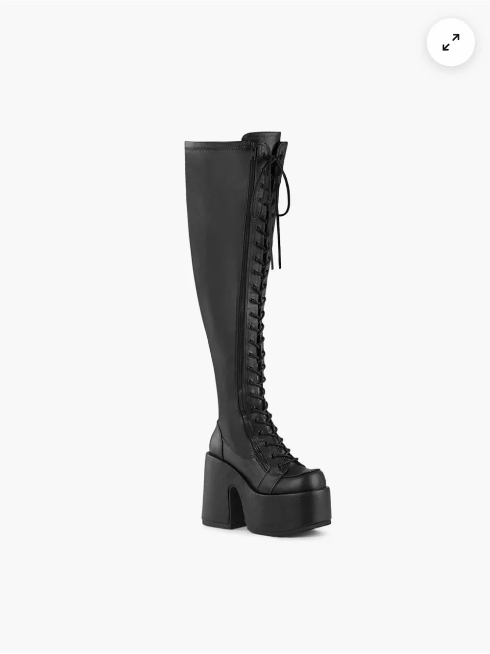 Demonia Camel-300WC Tall Platform Boots